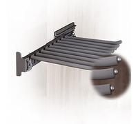 QSVPWNCBN Porte-Pantalons Coulissant, Barre de Suspension antidérapante pour Pantalons, Jeans, Cravates et Foulards, Design Push-Pull, Montage côté Gauche/Droit, Solution de Rangement Peu encombrante
