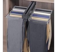 QSVPWNCBN Porte-Pantalons Coulissant Peu encombrant avec 22 Bras, cintres pour Pantalons de Placard, Support pour Pantalons à Montage supérieur pour Un Rangement Efficace (Couleur : G, Taille : B)