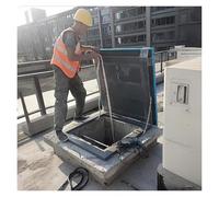 QSVPWNCBN Trappe d'accès au Toit avec Porte de sécurité, Joint d'étanchéité et poignée pour Sortie de Grenier/sous-Sol dans Le Couloir/Mezzanine/escalier/Garage