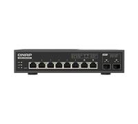 QNAP Commutateur géré QSW-L3208-2C6T – 2x10 Gigabit SFP+ · 8x 100/1000/2.5/5/10GBase-T · de bureau