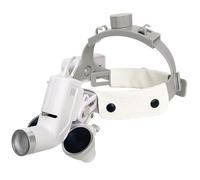 QSWLHLYY Loupes Dentaires Frontales 2,5X/3,5X avec Lampe Frontale LED 5 W, Loupe Binoculaire, Distance De Travail 320-540 Mm, Rechargeables pour éQuipement De Laboratoire Chirurgical Dentaire 3.5X