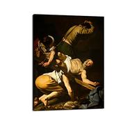 QSX Tableau D'art Baroque Peinture à L'huile du Caravage Crucifixion de saint Pierre Impression sur Toile Art Mural Pour la Décoration de la Maison 30x39cm Sans cadre