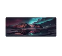 QSYFNBZL Grand Tapis de Souris Gmaing Aurora Borealis 30x80cm antidérapant imperméable pour Ordinateur Portable