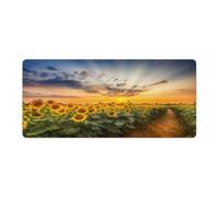 QSYFNBZL Grand Tapis de Souris Gmaing Chemin à Travers Les tournesols Tapis de Souris Long 40x90cm Tapis de Table adapté à Divers scénarios tels Que Le Travail Les Jeux et Les études