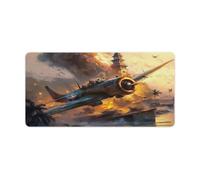 QSYFNBZL Grand Tapis de Souris Gmaing Fires Planes Tapis de Souris Long 30x60cm Tapis de Table adapté à Divers scénarios tels Que Le Travail Les Jeux et Les études