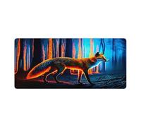 QSYFNBZL Grand Tapis de Souris Gmaing Fox Long 40x90cm idéal pour Le Travail Les Loisirs et Les études