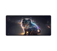 QSYFNBZL Grand Tapis de Souris Gmaing Motif Chat Fantaisie 40x90cm idéal pour Le Travail Les Loisirs et Les études