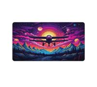 QSYFNBZL Grand Tapis de Souris Gmaing Photo d'un Planeur dans l'espace Grand Tapis de Souris 40x75cm Tapis de Bureau pour Clavier Ordinateur de Jeu Ordinateur Portable Maison Bureau Voyage