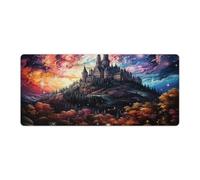 QSYFNBZL Grand Tapis de Souris Gmaing psychédélique Motif Palais National de Pena la Nuit Grand Tapis de Souris 40x90cm pour Clavier Ordinateur de Jeu Ordinateur Portable Maison Bureau Voyage