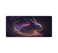 QSYFNBZL Grand Tapis de Souris Motif lièvre 40x90cm Tapis de Bureau pour Clavier pour Une Vitesse et Un contrôle optimaux Base en Caoutchouc antidérapante