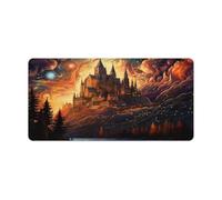 QSYFNBZL Grand Tapis de Souris psychédélique Motif Palais National de Pena la Nuit Lavable pour capteurs de Jeu Faible frottement antidérapant Accessoires de Jeu pour Mac et PC 30x60cm