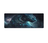 QSYFNBZL Grand Tapis de Souris Tigre Céleste 30x80cm Anti effilochage Bords Cousus Base en Caoutchouc antidérapante précision et Vitesse améliorées