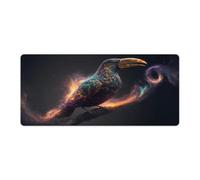 QSYFNBZL Grand Tapis de Souris Toucan 40x90cm Anti effilochage Bords Cousus Base en Caoutchouc antidérapante précision et Vitesse améliorées