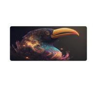 QSYFNBZL Grand Tapis de Souris Toucan Lavable pour capteurs de Jeu Faible frottement antidérapant Accessoires de Jeu pour Mac et PC 40x90cm