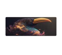 QSYFNBZL Grand Tapis de Souris Toucan Lavable pour capteurs de Jeu Faible frottement antidérapant Accessoires de Jeu pour Mac et PC 30x80cm