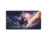 QSYFNBZL Grand Tapis de Souris Une bête majestueuse avec Bords Cousus 40 x 75 cm Tapis de Bureau avec Base en Caoutchouc antidérapante pour Le Bureau et la Maison