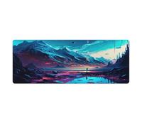 QSYFNBZL Tapis de Souris À la Recherche de la lumière Grand Tapis de Souris 30x80cm avec Surface en Caoutchouc antidérapant et imperméable pour la Maison Le Bureau et la Salle de Jeux