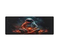 QSYFNBZL Tapis de Souris Chillin in Space 30 x 80 cm Tapis de Bureau antidérapant Base en Caoutchouc Doux et Durable pour Ordinateurs de Bureau et de Maison