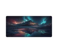 QSYFNBZL Tapis de Souris Extensible Aurora Borealis 40x90cm pour Ordinateur PC Ordinateur Portable Jeu Bureau Maison Accessoire Gadget