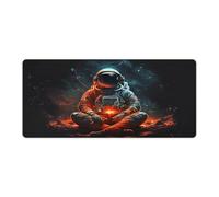 QSYFNBZL Tapis de Souris Extra Large Chillin in Space 40 x 90 cm pour Ordinateur Portable Bureau Maison et Voyage