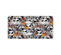 QSYFNBZL Tapis de Souris Extra Large Motif Monstre de Dessin animé Base en Caoutchouc antidérapant Doux et résistant pour Le Bureau et la Maison 30x60cm