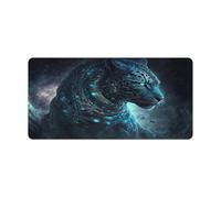QSYFNBZL Tapis de Souris Extra Large Motif Tigre céleste Base en Caoutchouc antidérapant Doux et Durable pour Ordinateur de Bureau et de Maison 30x60cm