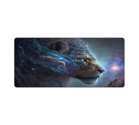 QSYFNBZL Tapis de Souris Lavable Motif Lion céleste 40x90cm pour Ordinateur Portable PC Bureau Design Mignon Accessoires de Bureau