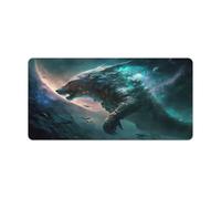 QSYFNBZL Tapis de Souris Motif Tigre céleste 30x60cm Tapis de Bureau antidérapant Base en Caoutchouc Souple et Durable pour Ordinateur de Bureau et de Maison