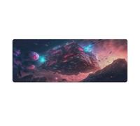 QSYFNBZL Tapis de Souris Villes dans Le Ciel Grand Tapis de Souris 30x80cm Surface antidérapante en Caoutchouc résistant à l'eau pour la Maison Le Bureau la Salle de Jeux