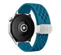 QSYJCCXD 18 20 22 mm Slicon magnétique SILICONE pour Watch GT 5 46mm 41 mm Sports Sports Band pour GT5 Pro GT4 GT3 GT2 Correa Watchbands