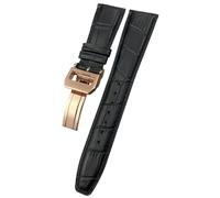 QSYJCCXD 20 mm 21 mm 22 mm Cowhide hide watchband pour iwc Big Pilot's Watchs Portogieser Portogieser Real Watch Bracelets de poignet, 20mm, A