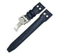 QSYJCCXD 20 mm 21 mm 22 mm Rivet Woven authentique Vow Cow Watch Band , pour IWC Big Pilot Portuyser Pilot IW3777 Series Remplacez le groupe de montre en cuir de vache