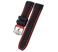 QSYJCCXD 23 mm 24 mm Bandons de montre en silicone en caoutchouc Sobre de montre douce pour T035617 T035627 Bracelets T035