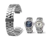 QSYJCCXD 316L Band de montre en acier inoxydable pour Nautilus 5711/5726 Watch Convex Convex en acier solide Accessoires de sangle 25 mm