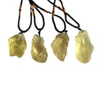 QSYJCCXD 5pcs Collier de pendentif en cristal de quartz naturel