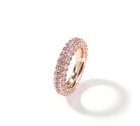 QSYJCCXD Anneau d'usure quotidienne Moisanite Tri 14K en or, conception unique, cadeau de mariage pour les hommes