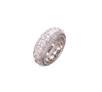 QSYJCCXD Anneau Moissanite rond Classic 14K Gold Classic, élégance, cadeau de mode pour hommes