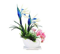 QSYJCCXD Artificiel Orchid Silk Fake Flowers Flowers Phalaenopsis Dancing for Wedding Office Party Hotel Yard Decoration Restauration Festive Festive for House Table Office Burey Decor