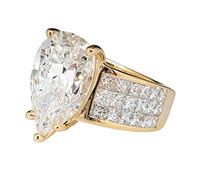 QSYJCCXD Bagues pour femme et homme, bague en forme de goutte d'eau en forme de poire avec zircones pour femme, bague simple micros ensemble de diamants carrés pour femme, cadeau d'anniversaire