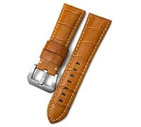 QSYJCCXD Band de montre de 24 mm ajustement pour Pam Panerai Luminor Green Red Blue Cowhide Boucche en acier inoxydable