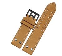 QSYJCCXD Band de montre en cuir authentique pour Hamilton H760250 H77616533 Broupements de montre de marque de bracelet 20 mm 22 mm avec fermoir à bouton