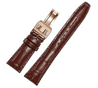 QSYJCCXD Band de montre en cuir Compatible pour les sangles de remplacement IWC Texture d'alligator classique 20 mm 21 mm 22 mm pour IWC Big Pilot Spitfire Gun IW5009 IW3777 RIVETS COWHIDE STRAP