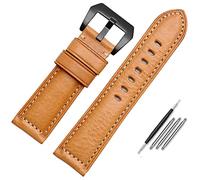 QSYJCCXD Band de montre en cuir pour hommes, adapté à Panerai Citizen Jeep Italian Leather Watch Chain 22 mm 24 mm 26 mm Bandoues