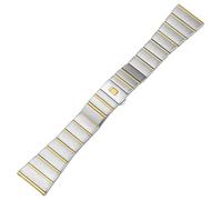 QSYJCCXD Bande de montre en acier inoxydable pour bracelet de montre Omega 15 mm 17 mm 18 mm 23 mm 25 mm bracelet en acier de bande de montre en métal solide