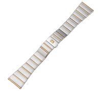QSYJCCXD Bande de montre en acier inoxydable pour bracelet de montre Omega 15 mm 17 mm 18 mm 23 mm 25 mm bracelet en acier de bande de montre en métal solide