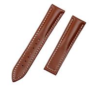 QSYJCCXD Bande de montre en cuir de vache authentique 20 mm pour STRAP OMEGA STRAP SEAMASTER 300 DE VILLE AT150 Aqua Terra 150 Watchband Deployment Buckle