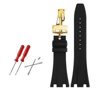 QSYJCCXD Bandoue de montre de montre en caoutchouc 28 mm pour AP 15703 26470o Royal Oak Offshore Men's Sports Watch Bracelet Watch