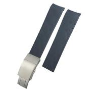 QSYJCCXD Bandoue de montre en caoutchouc 19 mm 20 mm 21 mm Bobine en silicone pour hydroconquest L3 781 782 Bracelets de montre bleu noir VHP