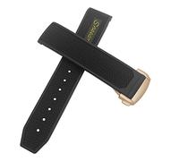 QSYJCCXD Bandoue de montre en caoutchouc 22 mm 20 mm 19 mm 21 mm Slecche de montre pour Omega Speedmaster Heritage Seamaster Silicone étanche Sport Bracelet