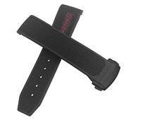 QSYJCCXD Bandoue de montre en caoutchouc 22 mm 20 mm 19 mm 21 mm Slecche de montre pour Omega Speedmaster Heritage Seamaster Silicone étanche Sport Bracelet